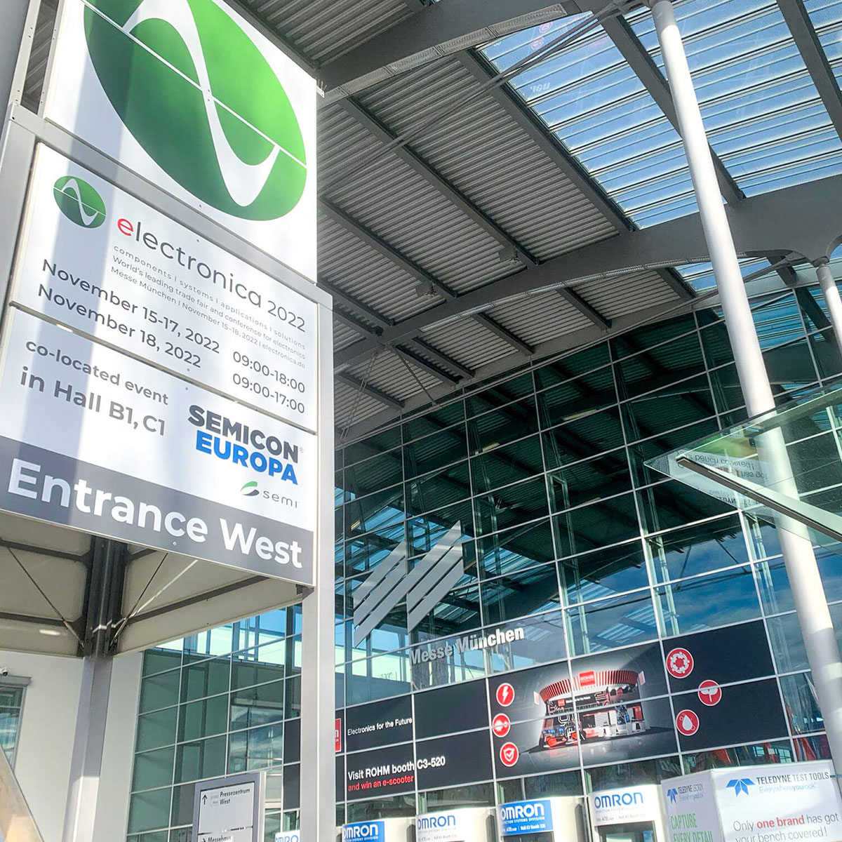 Stand auf der electronica in München